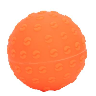 Fascia Massageboll Silikon Fitness Yoga Träning Massageboll för Kropp Axel HandOrange