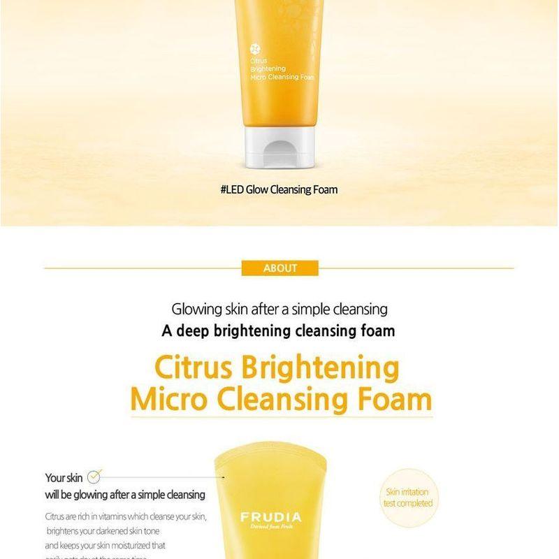 Frudia Citrus Brightening Micro Cleansing Foam