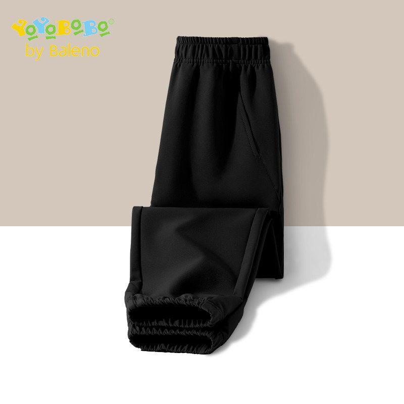 Baleno Kids Ybb Series Boys  Casual Pants Spring and Autumn Waterproof Trousers for Children, Boys  Sports Pants Black#Solid Color 160