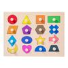 Montessori Wooden Shape Peg Puzzle Fine Motor Skills Color Sorting Board Educational Toy for Kid Classroom Learning Play