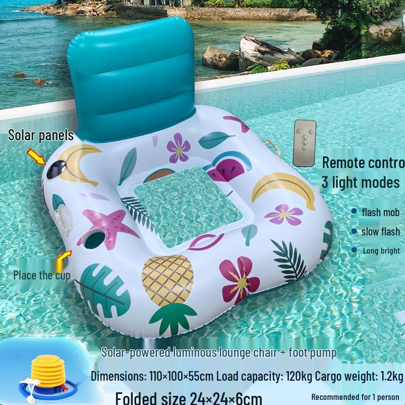 Inflatable Pineapple Cactus Watermelon Pizza Rainbow Pool Float Set