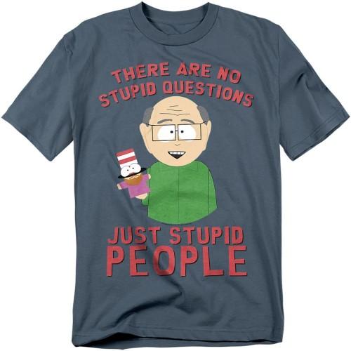 South Park Unisex Adult No Stupid Questions T-Shirt