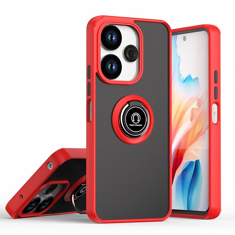 Hard PC Shockproof Funda For Xiaomi Redmi 13C 13 4G 5G Case Ring Kickstand Car Magnetic Phone Cover for Redmi13 13 C Armor Matte