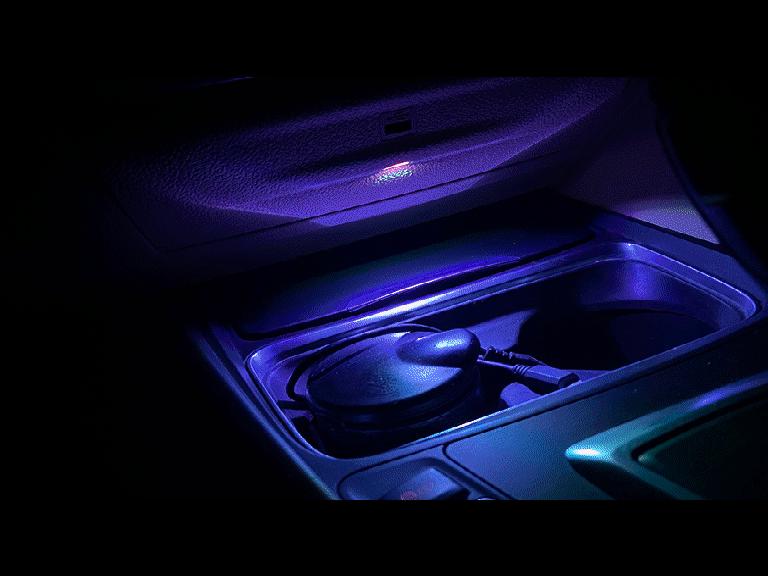 Ambient Light USB Audio & Cigarette Lighter Cover for BMW 3 Series/3GT/4 Series Central Control Panel