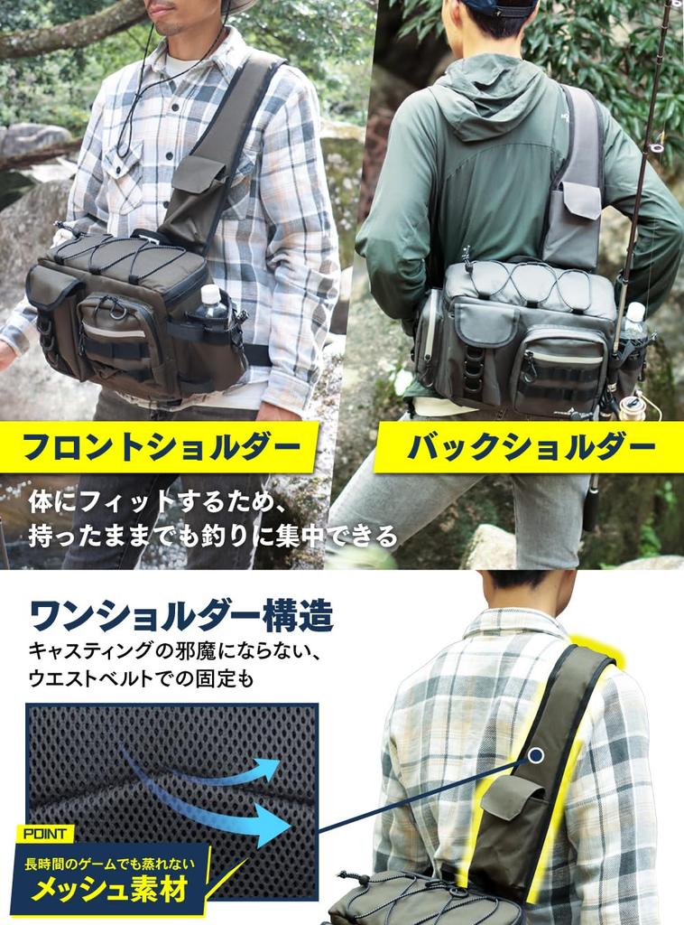 PYKES PEAK Fishing Tackle Run Gun 2 5 Waterproof Large 6 Fishing Shoulder Large Size Bag, Bag, & Bag, Sizes, Colors, Zipper, Capacity, Carabiners,