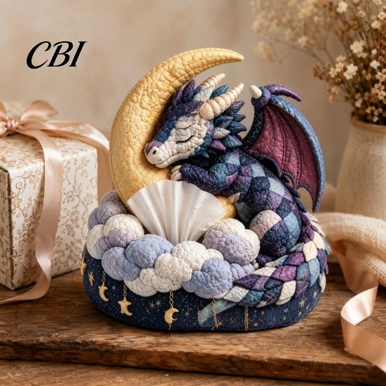 Cabin Style Sewing Kit Quilted DIY Patchwork Tissue Box Kit, with Pre-Cut Fabric, Cover Whimsical Woodland Animal Box, for Adults Beginners Bush Quilt