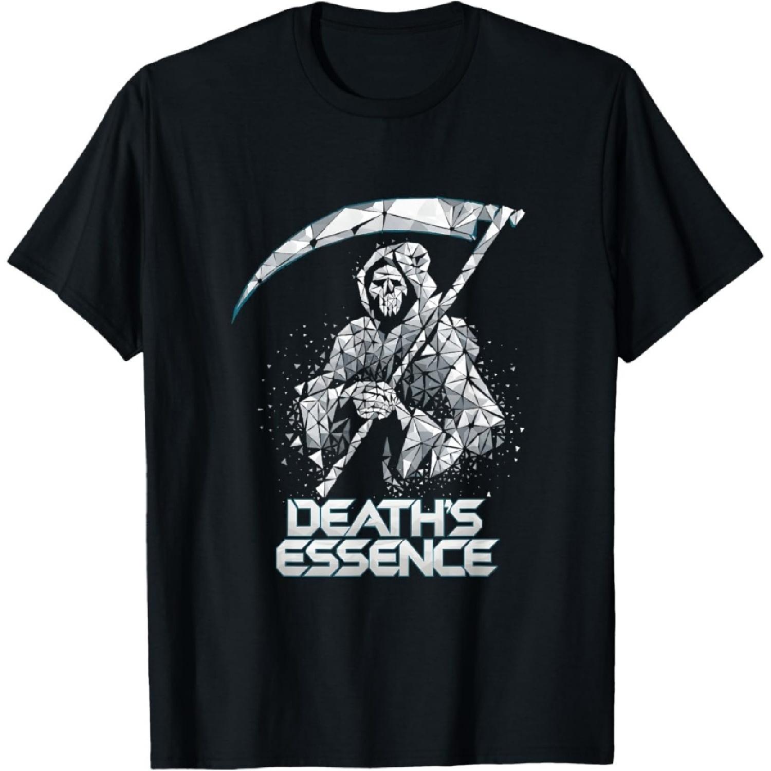 Grim Reaper Death’s Essence Abstract Fragmented Minimalist T-Shirt S