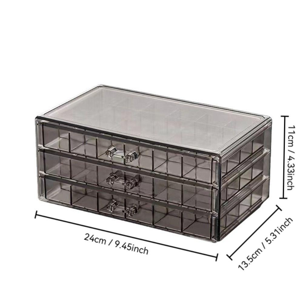 Acrylic Jewelry Sorting Box Drawer Style Earring Storage Box  Ring Earring Necklace