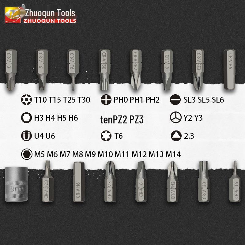 38-in-1 Multi-Use Ratchet Screwdriver Set with Odd-Shaped Bits for Household and Mechanical Repairs