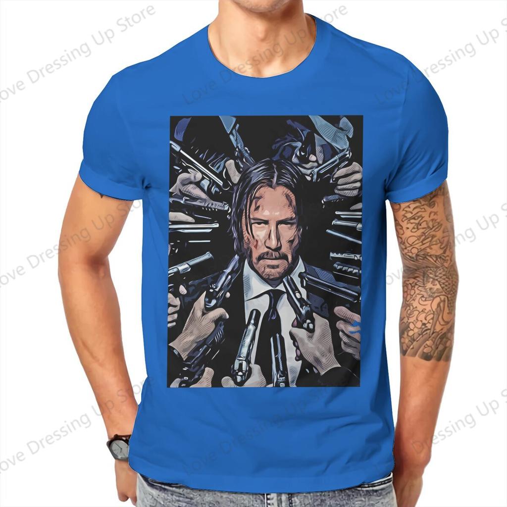 John Wick Film Klassische Kunst T-Shirt Vintage Gothic Unisex T-Shirt Baumwolle Unisex Kleidung