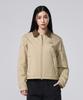 Discovery Expedition Women'S Collared Quilted Padded Jacket (L/Beige)