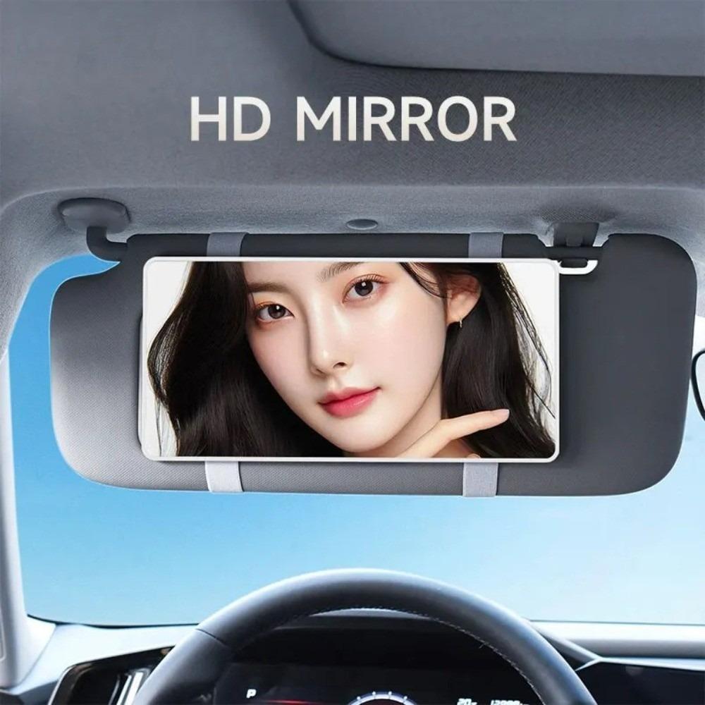 Large Screen Sun Visor Plate HD Cosmetic Mirror New Makeup Mirror  Car Interior Accessories