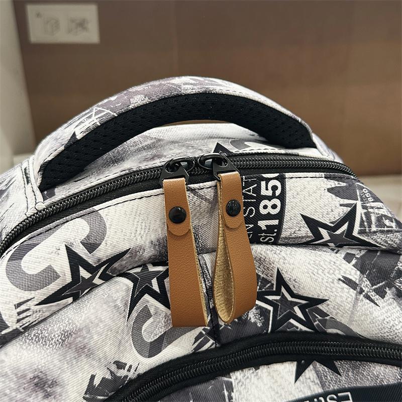 Graffiti Junior Senior High School Student Schoolbag Men's Large Capacity Computer Backpack