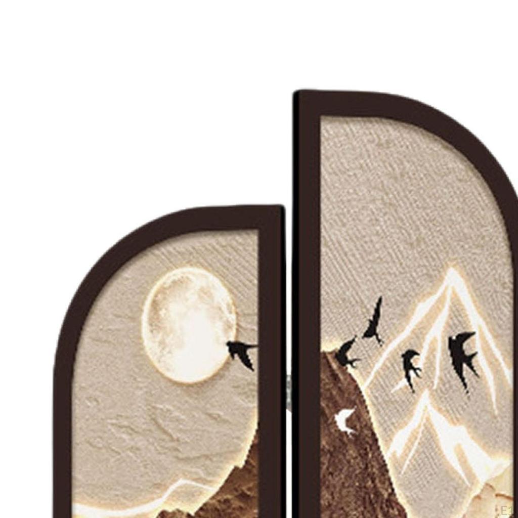 3-delad Mini Dekorativ Rumsavdelare, Traditionell Kinesisk, för Matsal eller Heminredning