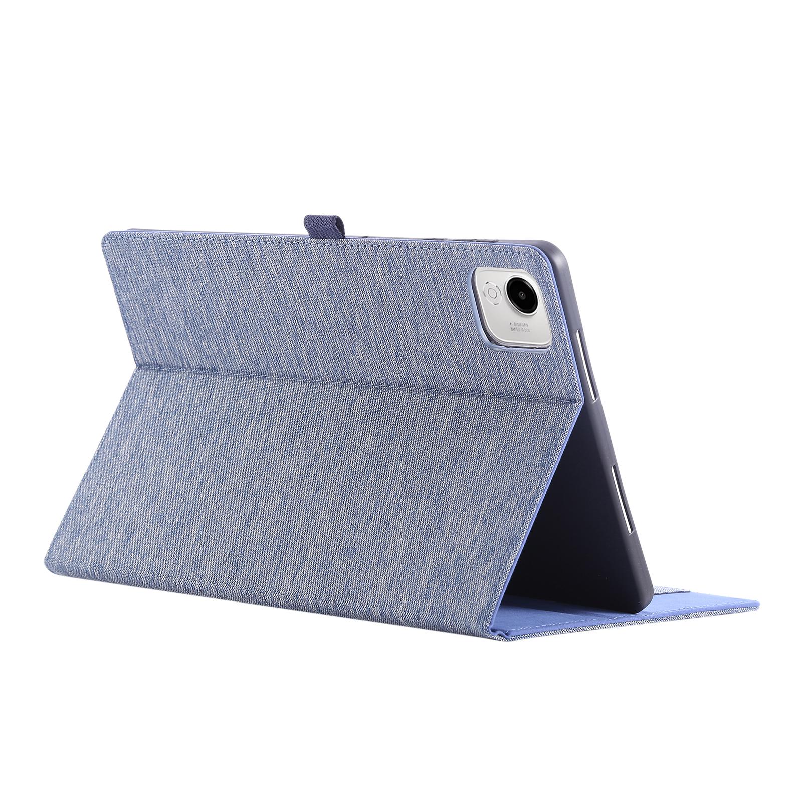 

For Honor Pad X9a Leather Case Card Holder Cloth Texture Tablet Stand Cover Black