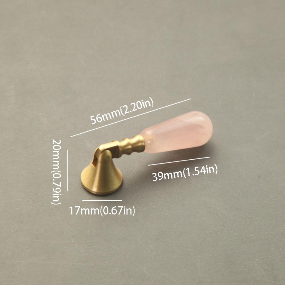 Natural Crystal Crystal Pendant Handle Pink Crystal Cabinet Handles  Closet Pulls розовый