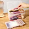 Clear Pencil Box Plastic Multifunctional Stationery Case Office Stationery Pens Organizer Storage Supplies