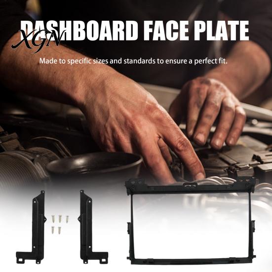 Car Stereo Mounting Panel 9 Inch Radio Dash Kit for Toyota 2009 Prado 120, Installation Double Din Trim Fascia with Brackets Screws, Center