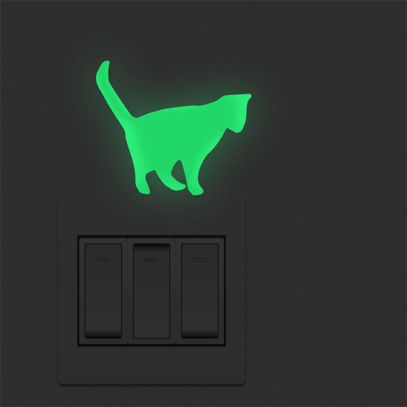 Halloween New Luminous Wall Sticker for Kids Room Bedroom Home Decoration Glow In The Dark Moon Decal Fluorescent Stickers