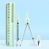 3-in-1 Compass Ruler Set Stationery Set Mathematics Function Ruler Measuring Ruler Pencil Compass Kit School Office