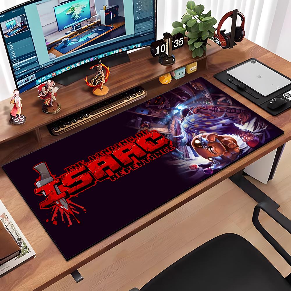 Mat The Binding Of Isaac Mauspads Groß Anti-Rutsch Gummi Gaming-Mauspad Langlebig Schreibtischunterlage Dicke Nahtkante Geeignet Für Büro A