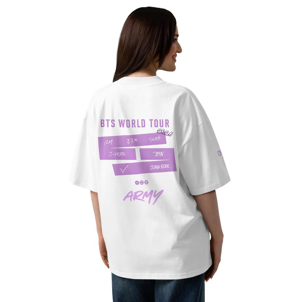 BTS ARMY Limited Edition Eco Oversized T-shirt – Premium Organic Cotton Tee – Aesthetic Kpop Streetwear Gift for K-pop Fans