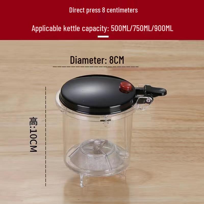 

Elegant Tea Chamber: Food-Grade PC Filter Screen for Cup Liner, Light or Heavy Press