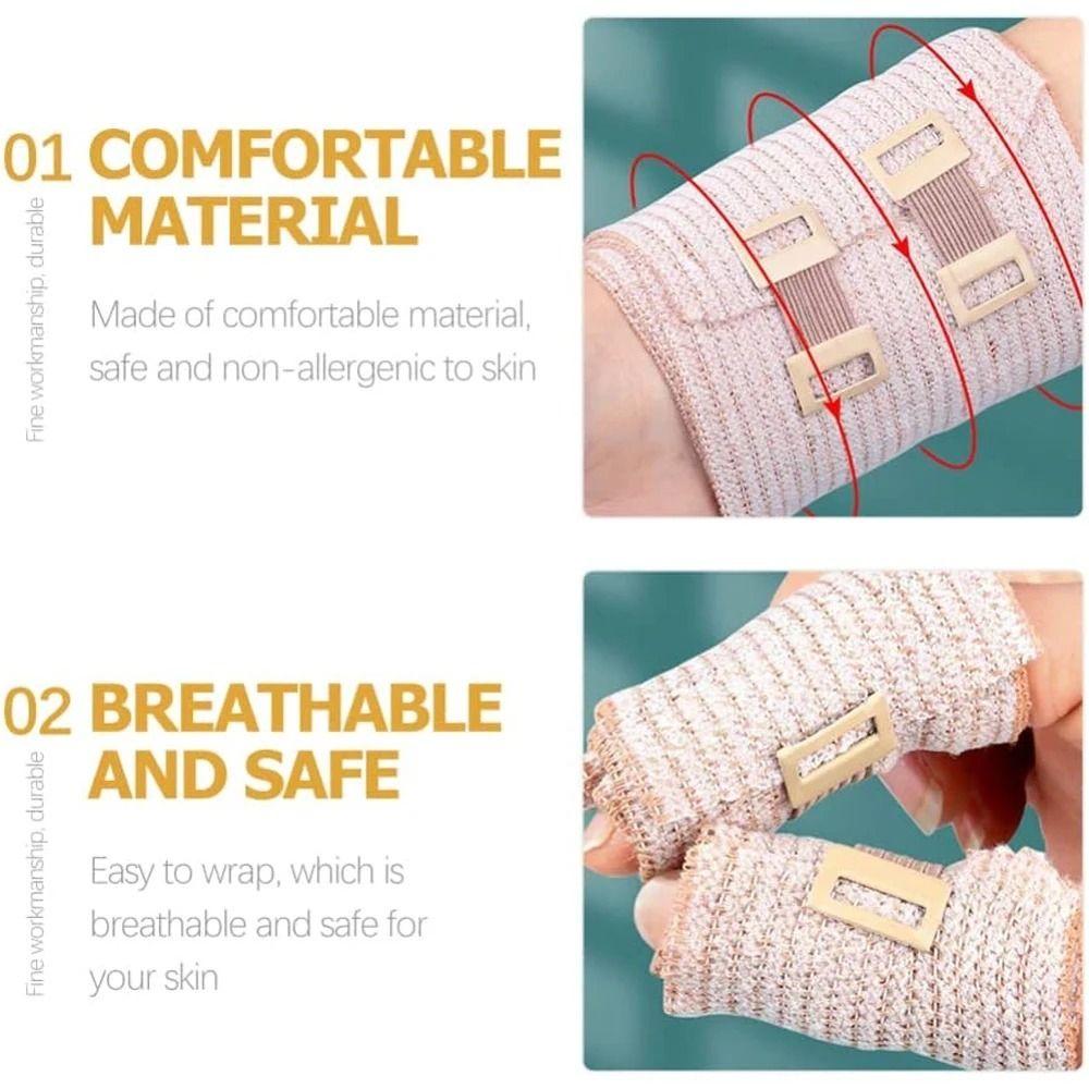 with Clip Closure Elastic Tendon Bandage Elastic Compression Bandage Wrap  Unisex