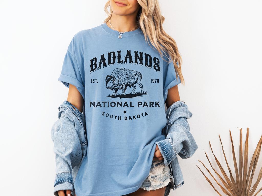 Badlands National Park T-shirt: Comfort Colors Graphic Tee