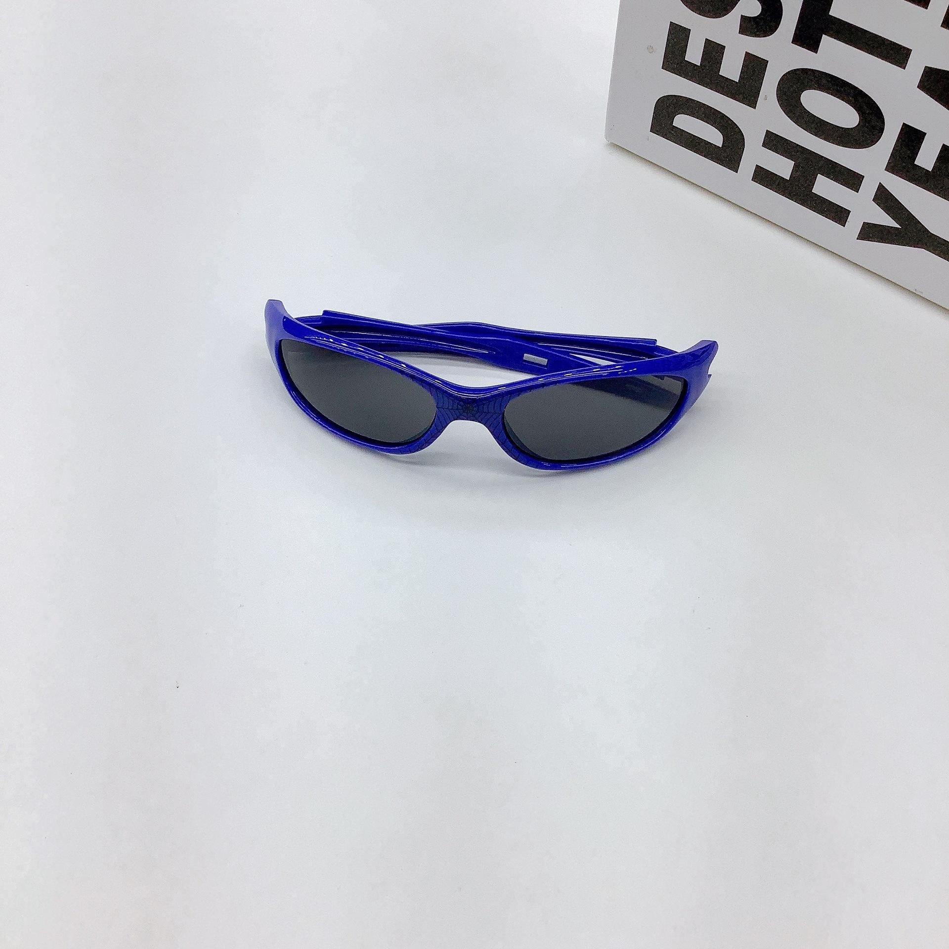 

Spider Children S Sunglasses Cycling Boys And Girls Sunglasses Uv-Proof Sports Glasses темно-синий