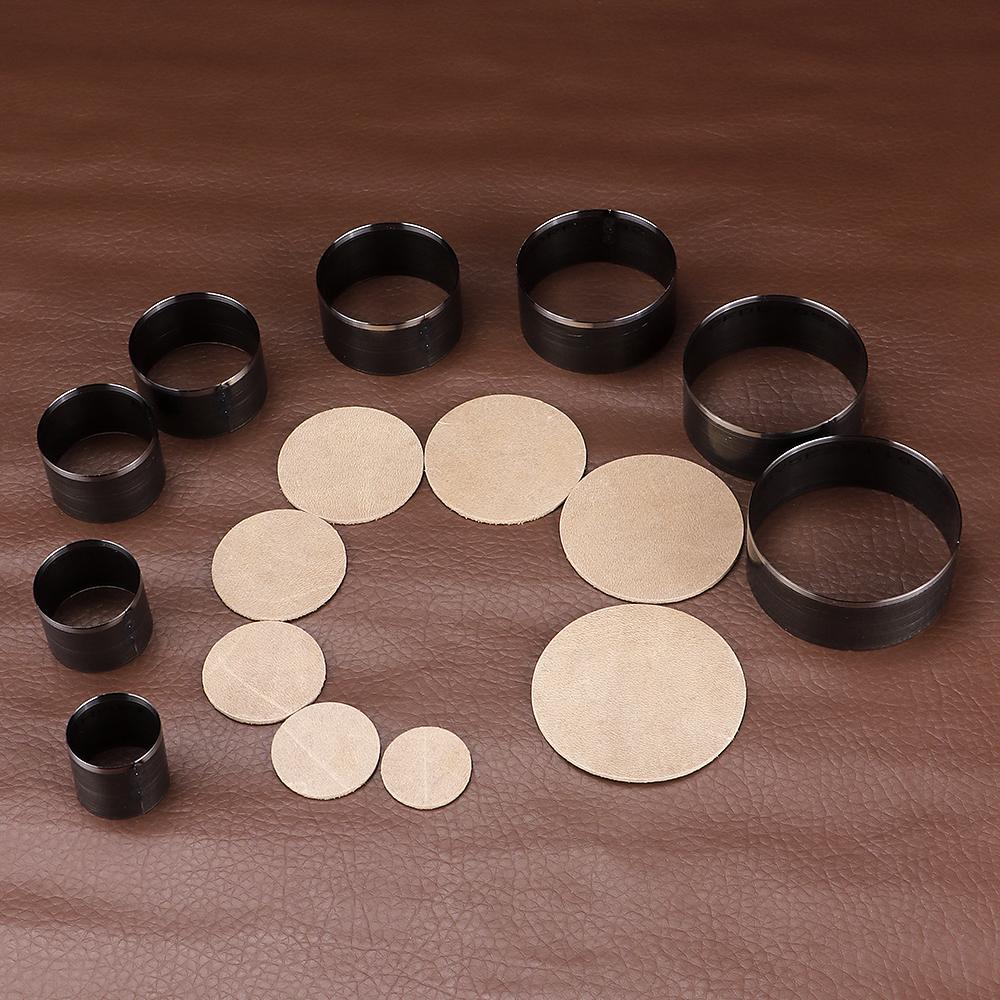 1 Set DIY Leder Rund Hohl Schneidwerkzeug Set Mit Größe 25-60mm, Leder Präge Stempel Form, Kreis Leder Schneideform