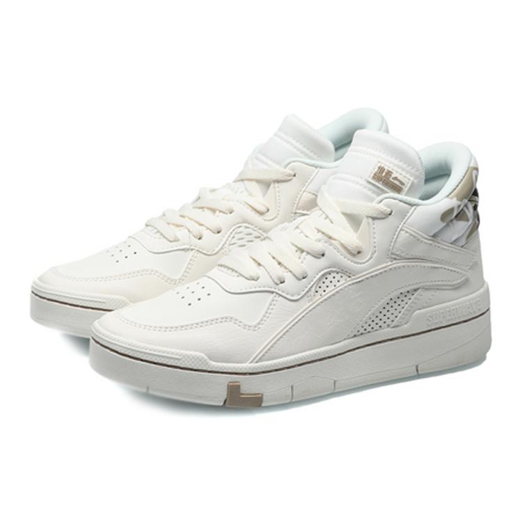 Disney x Li Ning Superwave Mid Textile, Synthetic Leather Coverage Thermal Slip Resistant Mid top Skateboard Shoes AGCQ204-1