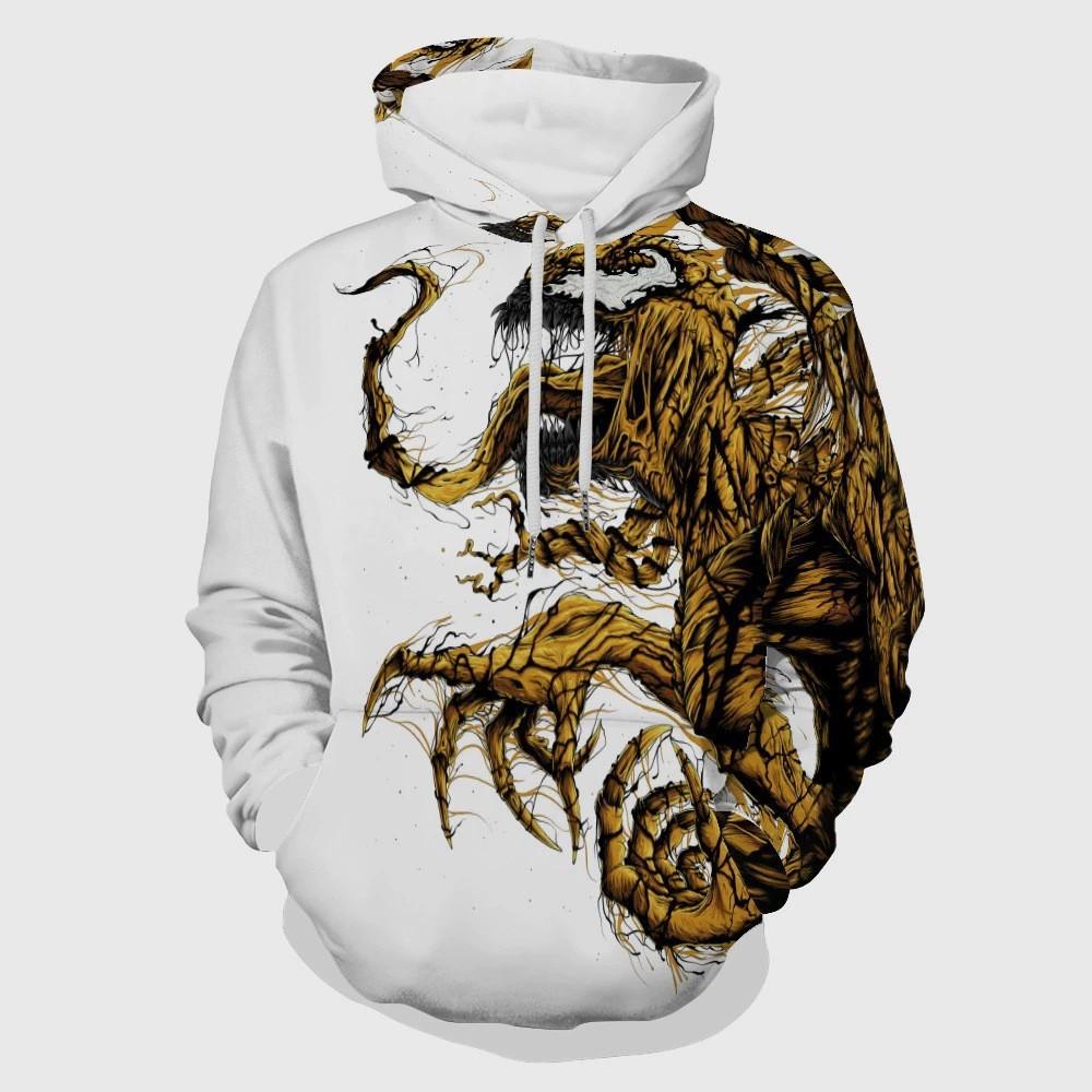  3D Digital Printing Men's and Women's Hoodies, Sweaters, Long Sleeves, Loose Spring and Autumn Clothes