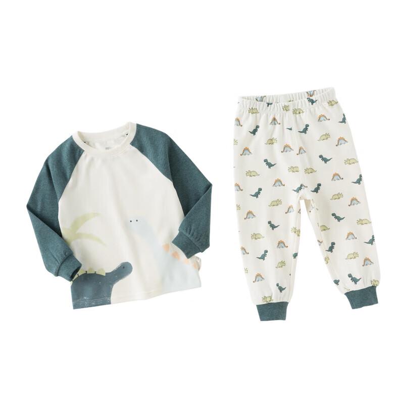 DAVE&BELLA Boys' Cotton Anti-Bacterial Long Johns Set