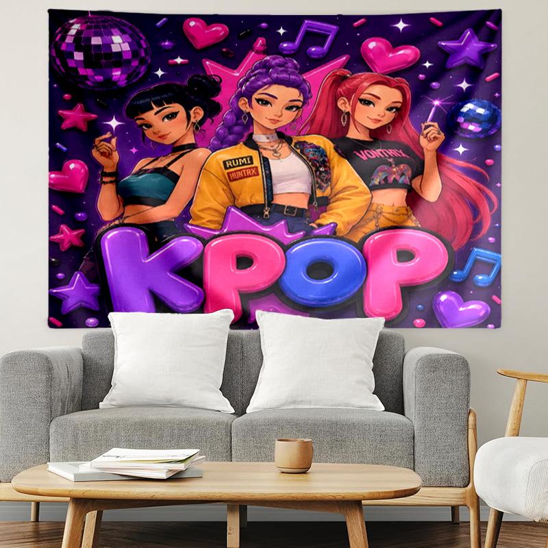 K Print Tapestry, Lightweight Wall Hanging, for Bedroom, Dorm, Living Room, Home Art Decor - Birthday Christmas Gift for Friends