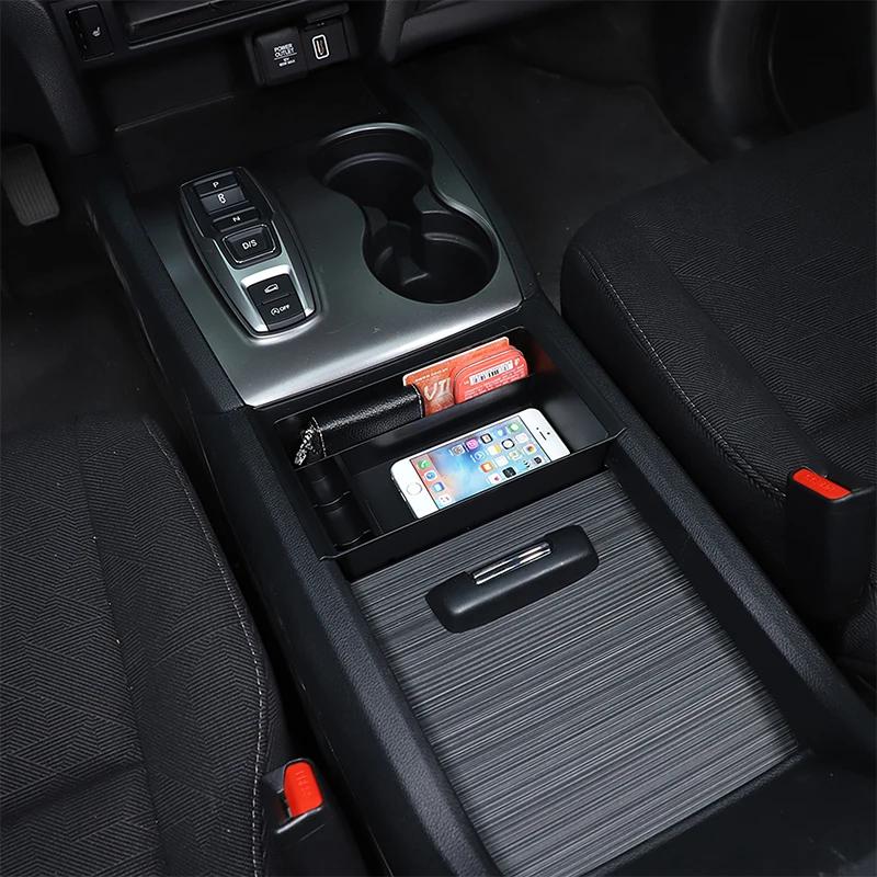 For Honda Pilot 2015-2026 ABS Car Center Armrest Box Storage Box Mobile Phone Tray Item Organizer Car Accessories