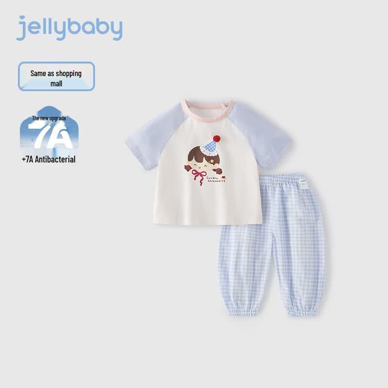 

JELLYBABY Girls Color-block T-shirt & Lantern Pants Set S