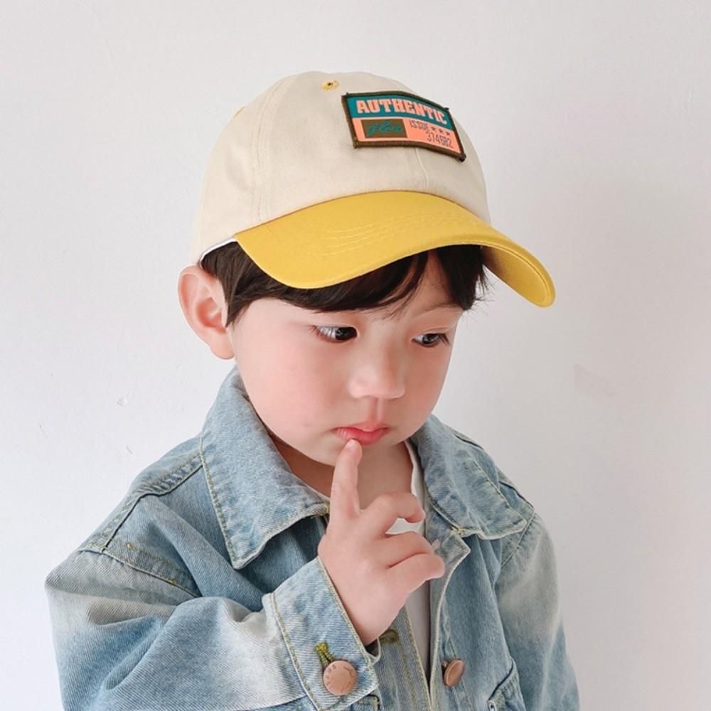 Letter Embroidery Children Baseball Caps Sun Protection Sunshade Cap New Duck Tongue Cap Outdoor