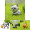 Modish 6pcs Set Kawaii Zakka Cute Unhappy Cat Doll Adorable Mini Cartoon Figures