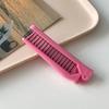 Colorful Portable Fashion Hair Comb Folding Anti-static Plastic Comb Hair Brush Compact Pocket Size Purse Hair Comb Cepillo Para