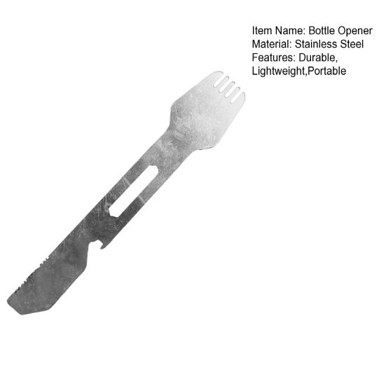 10-In-1 Adventure Utensil Stainless Steel Outdoor Multi-Tool with Spoon Foldable Camping