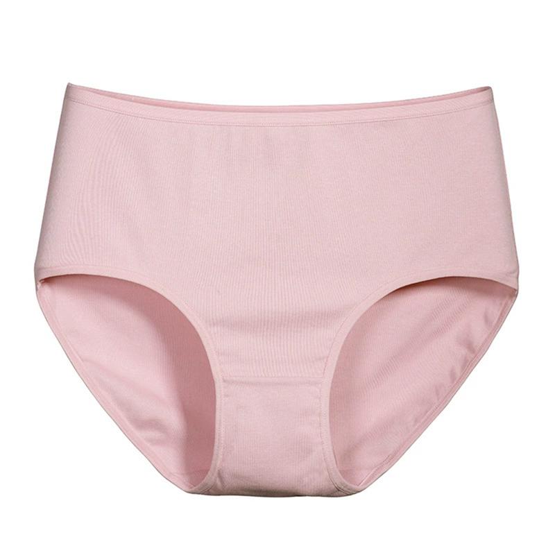 Women's Plus Size Extended Crotch Briefs High Waist Comfortable Stretch Panties