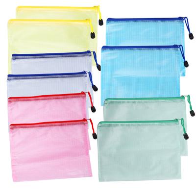 10Pcs  File Bag Mesh A5 Document Pouch Protective Pocket Classified Office Supplies