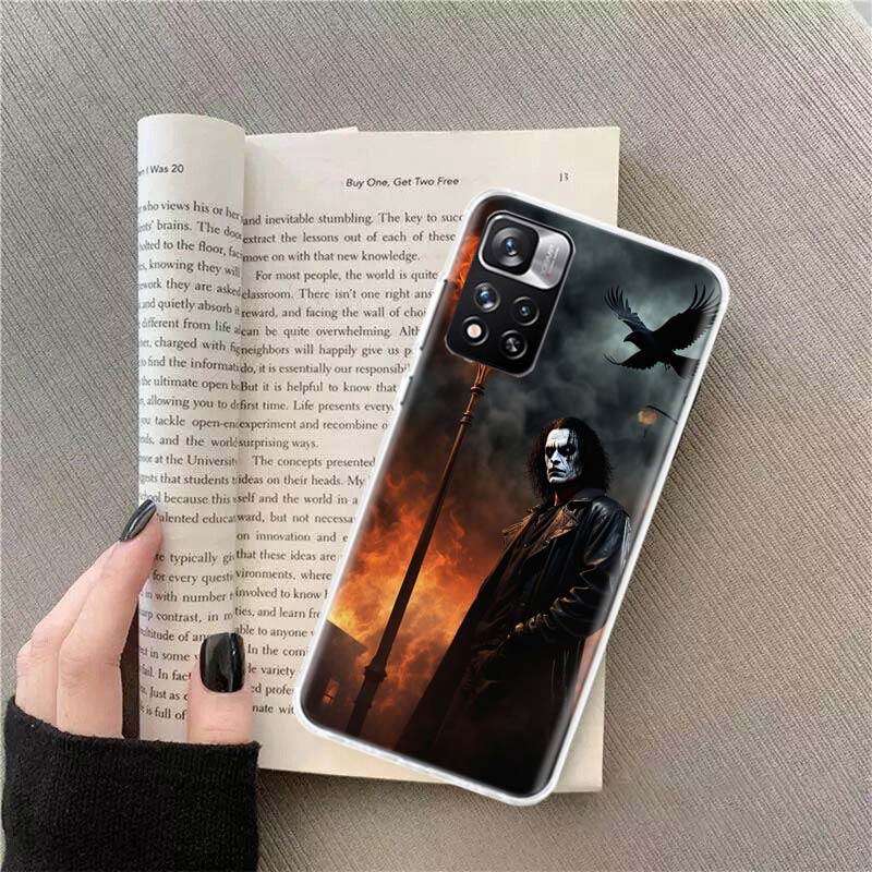 Film THE C-CROW Handyhülle Für Redmi Note 13 12 Pro Plus 14 15 Pro 5G 11 11T 11E 11S 10 Pro 10S 9 9S Hülle Handy Klar TPU Capa