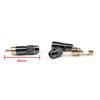 Bruce Shark Kupfer und Messing RCA Audio Video Adapterstecker & 12-teilige vergoldete Stecker, vergoldet