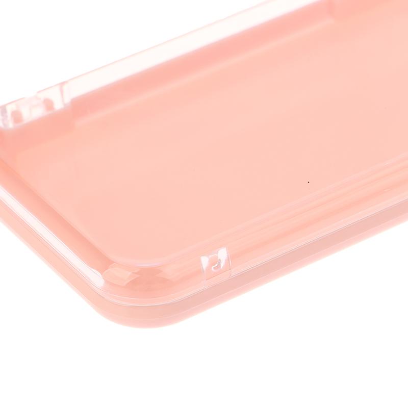 Plastic Clear Jewelry Box Press-On Nail Storage Case Rectangle Storage Box For False Nails Display And Salon Essentials With Lid