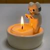 Cartoon Cat Candle Holder Cat Tea Light Candle Holder Office Home Desktop Decorative Ornaments Cute Candlestick Craft Decoration