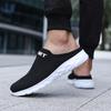 Men Slippers Summer Breathable Home Indoor Slippers Men Flats Thick Bottom Lightweight Slides Fashion Outdoor Walking Shoes