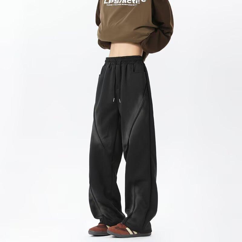 New loose casual pants men's trend versatile pants summer thin pendant wide-leg mopping trousers