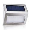 3L-ED Stainless Steel Solar Garden Light for Outdoor Stairs Paths Patio L-ED Solar Street Light